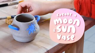 How to make a small vase on the wheel 🌙