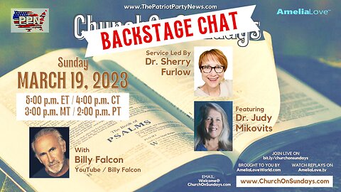 Church On Sundays | Backstage Chat with Dr. Judy Mikovits | March 19 2023