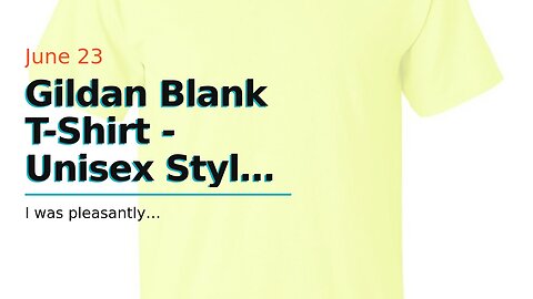 Gildan Blank T-Shirt - Unisex Style 5000 Adult