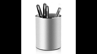 Dofuhem Pen Holder for Desk,Metal Pencil Holder, Square Aluminum Pencil Cup,Desktop Organizer a...