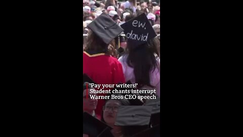 “Pay your writers!” Student chants interrupt Warner Bros CEO's speech at Boston University