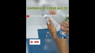 IDEIA INCRÍVEL - Garrafa DECORADA com CD e PAPEL HIGIÊNICO #shorts