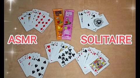 ASMR ✨I'LL RELAX YOU WITH CARDS _ SOLITAIRE ♣♥♠😴 (NO TALKING)