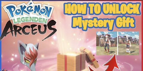 HOW TO UNLOCK Mystery Gift in Pokemon Legends Arceus!