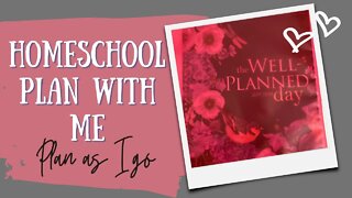 Homeschool plan with me - plan as I go