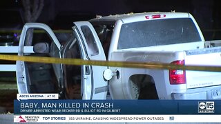 Infant and man dead, woman injured after crash in Gilbert