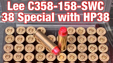 38 Special with Lee C358-158-SWC with Hp38