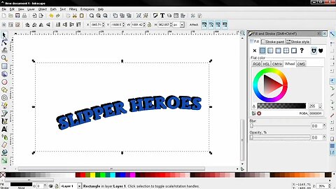 Curved 3D Perspective Text in Inkscape and GIMP