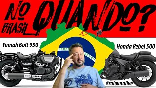 Quando HONDA e YAMAHA vão trazer MOTOS CUSTOM para o BRASIL? #rolounalive