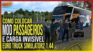 ▶️COMO COLOCAR MOD PASSAGEIROS E CARGA INVISÍVEL NO EURO TRUCK ATUALIZADO 1.44