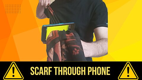 Mind-Blowing Scarf Through Phone Trick REVEALED
