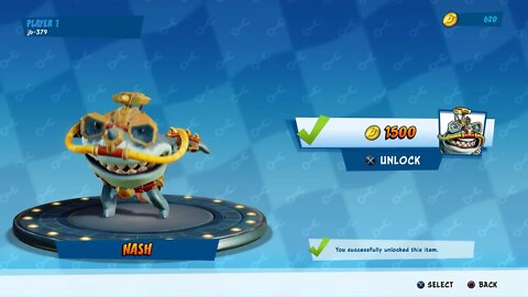 Crash™ Team Racing Nitro-Fueled (PS4) - Single Race (Easy) - Deep Sea Driving - Nash