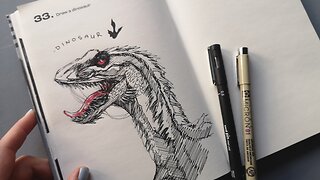 Using Drawing Prompts//Dinosaur || EPISODE 11