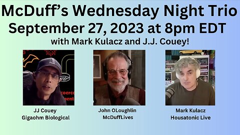 McDuff's Wednsday Nght Trio, with Mark Kulacz and J.J. Couey, September 27, 2023