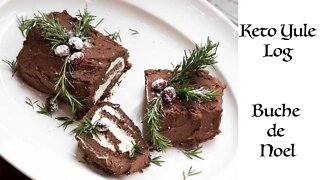 Keto Yule Log Buche de Noel