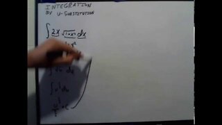 U Substitution Worked Example 2