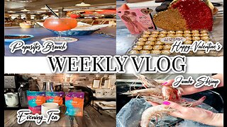 WEEKLY VLOG + VALENTINE'S BRUNCH + PAPASITOS + COOKING WITH ME + PLAYING CORN HOLE