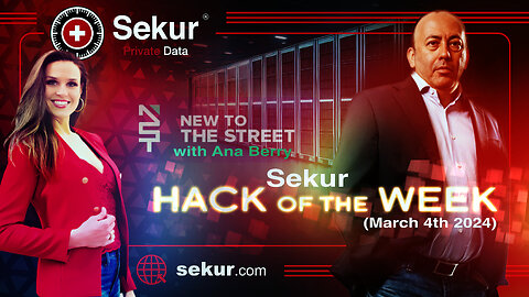 Sekur Private · Interview : New to The Streets “Weekly Hack” with Ana Berry