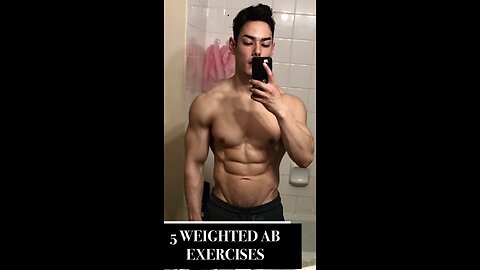 5 WEIGHTED AB exercises for a total ab WORKOUT! #short #abs #abworkout