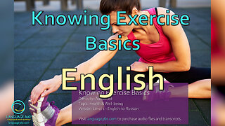 Knowing Exercise Basics: English