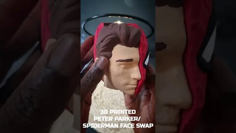 Spiderman transforms to Peter Parker 3D print #shorts #peterparker #spiderman #webslinger