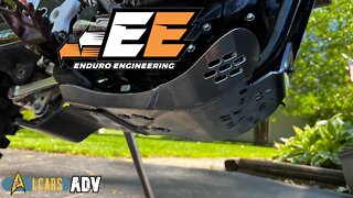 Enduro engineering skid plate install on GPX dirt bike