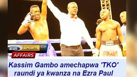 USIKU WA KISASI: Tazama Ezra Paul alivyomkalisha kwa KO ya raundi ya kwanza Kassim Gambo