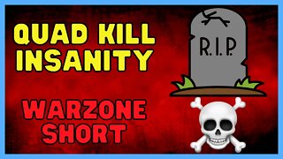 Quad Kill Insanity | CoD Warzone Shorts #shorts