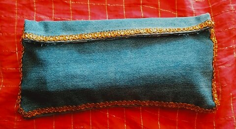 # DIY old jeans# DIY bag# old jeans best reuse idea# party bag# ladies bag