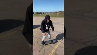 Skateboarding kick flip