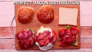 This is how you get bacon in every bite of your sandwich