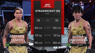 Amanda Lemos Vs Virna Jandiroba UFC Fight Night Women's Strawweight Prediction