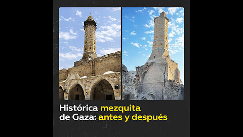 Trágico destino de una mezquita histórica de Gaza tras bombardeos