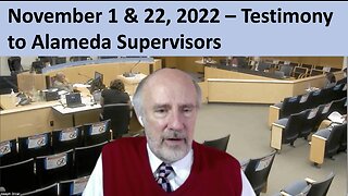 November 1 and 22, 2022 – Introduction – Election Integrity Testimony