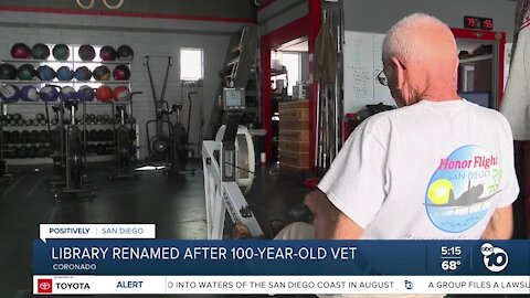 Coronado library renamed after 100-year-old veteran Tom Rice