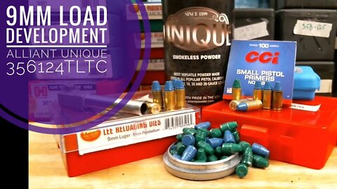 Load Development - 9mm With Alliant Unique And The Cast Lee 356124 TLTC Bullets