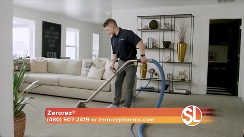 Floor Care Expert, Porter Trepanier of Zerorez® cleans carpet and upholstery