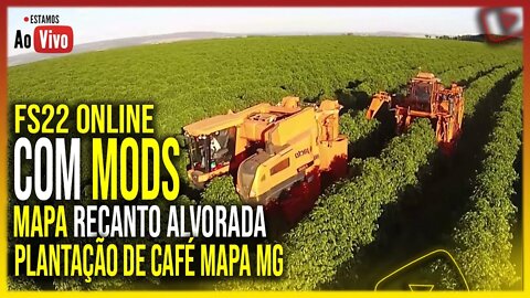 🔴 FS22 - NOVO MAPA BRASILEIRO COM PLANTAÇÃO DE CAFÉ MULTPLAYER COM MODS FARMING SIMULATOR 22