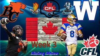 Live CFL Week 3: B.C Lions vs Winnipeg Blue Bombers |Live AI Co-Host Commentary & Reactions