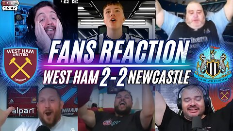 PREMIER LEAGUE FANS REACTION TO WEST HAM 2-2 NEWCASTLE | PREMIER LEAGUE