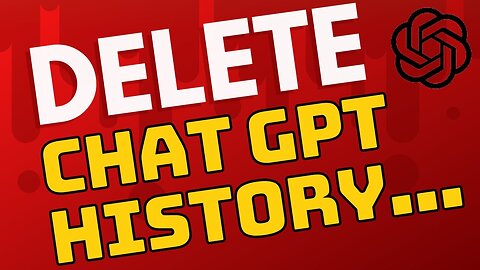 ChatGPT - How To Delete Chat History | Clear Browser Data - New Feature
