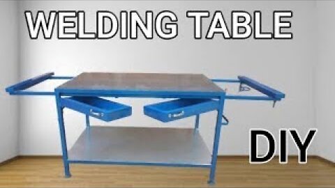 Welding Table | Making a Workbench with Awesome Railing Slides