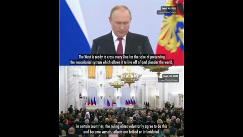 30.09.22 VLADIMIR PUTIN HISTORISCHE ANSPRACHE