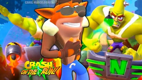 Crash Bandicoot Motoqueiro vs Nitrus Brio Nitro | Crash On The Run