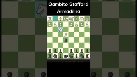 ARMADILHA NO GAMBITO STAFFORD #Shorts #Xadrez #Chess #Ajedrez