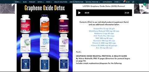 Graphene Oxide Detox & Removal Supplements [Covid-19 Vaccine]