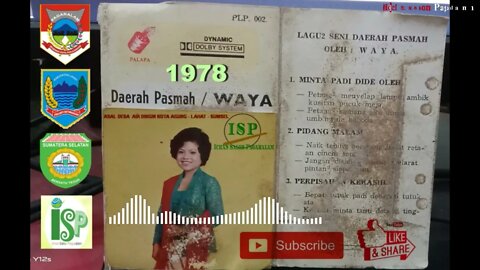 WAYA - PASEMAH - ALBUM TUTUK PADI / Gitar Tunggal Batanghari Sembilan 1978 Sumatera Selatan '