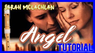 ANGEL - SARAH MCLACHLAN - Tutorial com notas na tela flauta doce