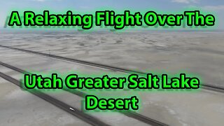 Drone Flight over Utah Salt Flats Desert with Lo-Fi