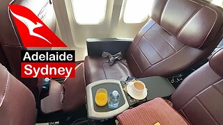 QANTAS Domestic BUSINESS Class: QF736 Adelaide to Sydney